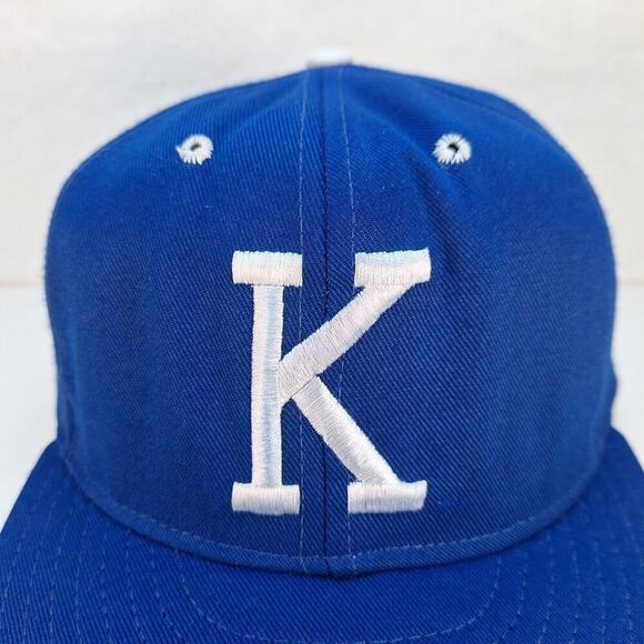 Vintage Kentucky Wildcats Blue Basic "K" 1990s Pro Line Pro Model USA Hat 7 1/8 - Picture 2 of 8